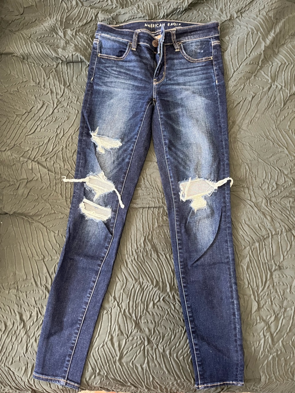 American Eagle Next Level Stretch Jegging Distressed Skinny Jeans